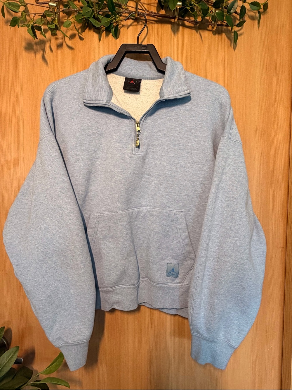 Jordan Light Blue Quarter-Zip Fleece Pullover
